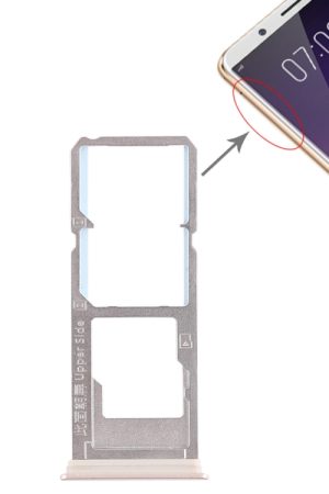 Per Vivo Y79 2 x vassoio per scheda SIM + vassoio per scheda micro SD, For Vivo Y79