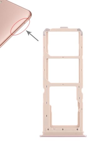 Per Vivo Y71 2 x vassoio per scheda SIM + vassoio per scheda micro SD, For Vivo Y71