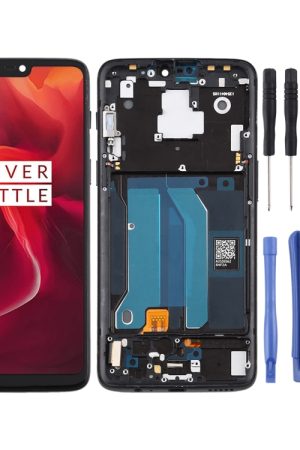 Per OnePlus 6 A6000 TFT Materiale Schermo LCD e digitalizzatore assemblaggio completo con cornice, For OnePlus 6 (TFT)