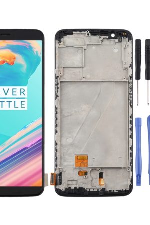 Per OnePlus 5T A5010 TFT Materiale Schermo LCD e digitalizzatore assemblaggio completo con cornice, For OnePlus 5T
