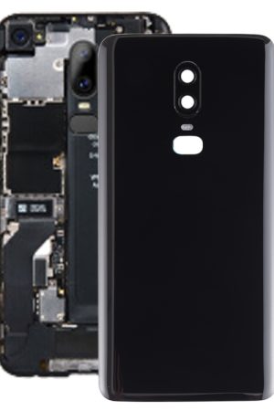 Per la copertura posteriore della batteria con superficie liscia OnePlus 6, For OnePlus 6, For OnePlus 6 (Red)