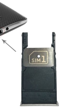 Vassoio scheda SIM + vassoio scheda micro SD per Motorola Moto X Style / XT1575 (argento)