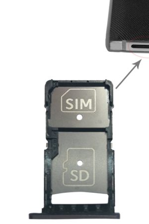Vassoio scheda SIM + vassoio scheda micro SD per Motorola Droid Turbo 2 / XT1585, For Motorola Droid Turbo 2 (Grey), For Motorola Droid Turbo 2