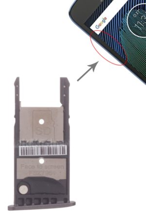 Vassoio scheda SIM + vassoio scheda micro SD per Motorola Moto G5 Plus, For Moto G5 Plus