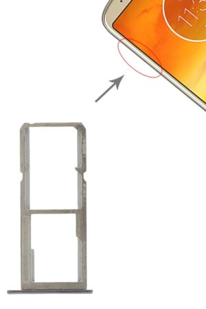 Vassoio scheda SIM + Vassoio scheda SIM + Vassoio scheda micro SD per Motorola Moto E5 Plus, For Moto E5 Plus
