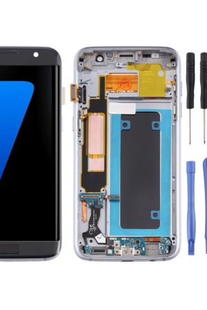 Schermo LCD in materiale OLED e digitalizzatore assemblaggio completo con cornice per Samsung Galaxy S7 Edge / SM-G935F, For Samsung Galaxy S7 Edge (OLED Material)