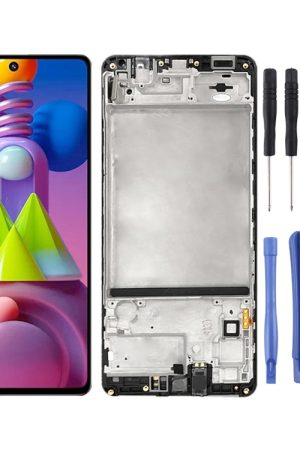 Schermo LCD originale per Samsung Galaxy M51 SM-M515 Digitizer Assemblaggio completo con cornice
