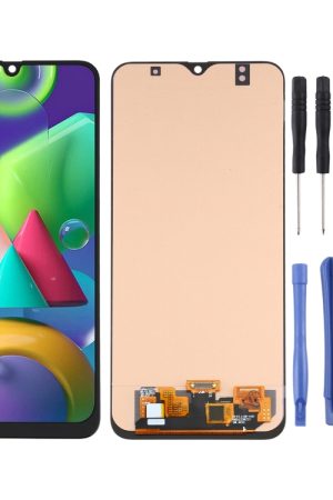 Schermo LCD OLED per Samsung Galaxy M21 SM-M215 con assemblaggio completo di digitalizzatore