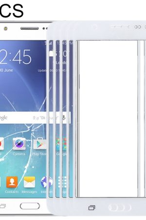 Per Samsung Galaxy J5 / J500 10 pezzi Lente in vetro esterna per schermo anteriore, For Samsung Galaxy J5