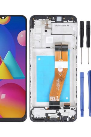 Schermo LCD in materiale TFT e digitalizzatore assemblaggio completo con cornice per Samsung Galaxy M02s, For Samsung Galaxy M02s