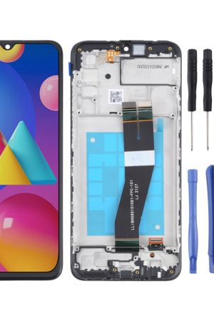Schermo LCD OEM per Samsung Galaxy M02s (versione NL) digitalizzatore assemblaggio completo con cornice
