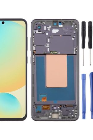 For Samsung Galaxy S24 FE SM-S721B OLED LCD Screen Digitizer Full Assembly with Frame, For Samsung Galaxy S24 FE