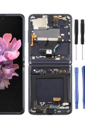 For Samsung Galaxy Z Flip SM-F700 LCD Screen Digitizer Full Assembly with Frame, For Samsung Galaxy Z Flip