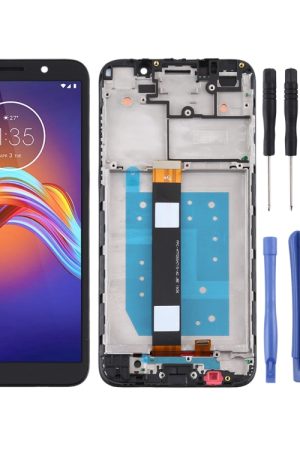 Schermo LCD e digitalizzatore assemblaggio completo con cornice per Motorola Moto E6 Play, For Moto E6 Play