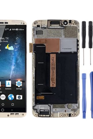 Schermo LCD materiale AMOLED e digitalizzatore assemblaggio completo con telaio per ZTE Axon 7 A2017 A2017U A2017G, For ZTE Axon 7