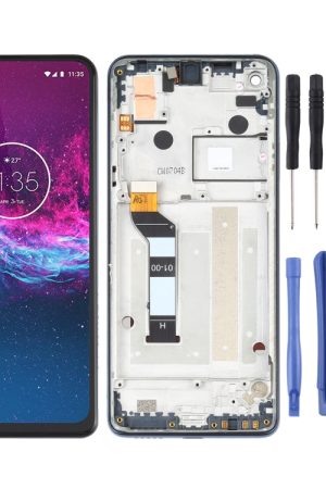 Schermo LCD e digitalizzatore assemblaggio completo con cornice per Motorola One Action XT2013-1 XT2013-2 XT2013-4, For Motorola One Action