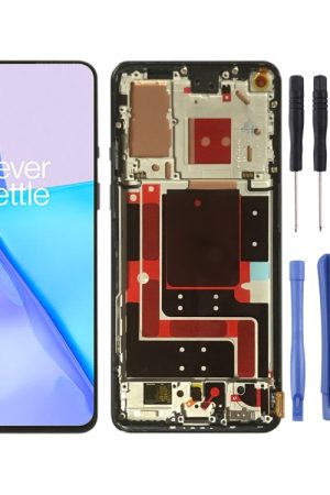 Per OnePlus 9 LE2113 LE2111 LE2110 Digitizer Assemblea completa con cornice Schermo LCD originale, For OnePlus 9, For OnePlus 9(Purple)