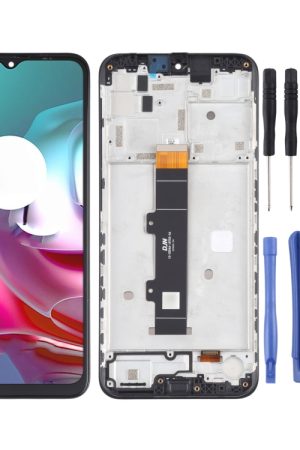 Schermo LCD e digitalizzatore assemblaggio completo con cornice per Motorola Moto G30 XT2129-1 XT2129-2, For Motorola Moto G30