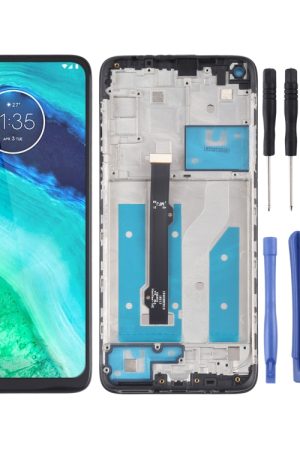 Schermo LCD e digitalizzatore assemblaggio completo con cornice per Motorola Moto G8 XT2045-1, For Motorola Moto G8
