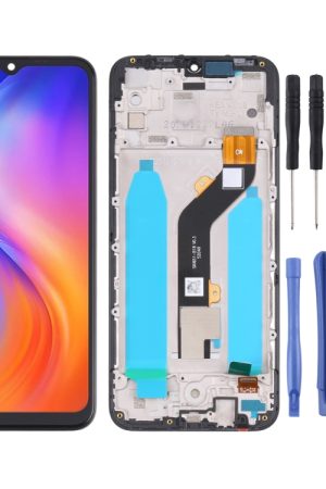 Schermo LCD originale per Tecno Spark Go 2020 / Spark 6 Go KE5J Digitizer Assemblaggio completo con cornice