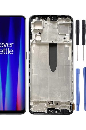 Schermo LCD per OnePlus Nord CE 2 5G IV2201 Digitizer assemblaggio completo con cornice, For OnePlus Nord CE 2 5G