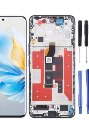 Per Honor 100 digitalizzatore schermo LCD originale assemblaggio completo con cornice, For Honor 100 (Original)