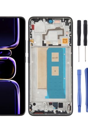 Per Xiaomi Redmi K60 Pro Digitalizzatore schermo LCD in materiale OLED originale assemblaggio completo con cornice, For Xiaomi Redmi K60 Pro (Original)