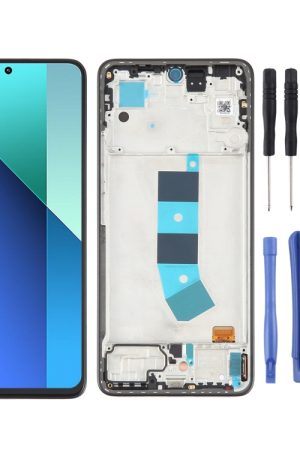 Per Xiaomi Redmi Note 13 4G digitalizzatore schermo LCD in materiale AMOLED originale assemblaggio completo con cornice, For Xiaomi Redmi Note 13 4G(Original)