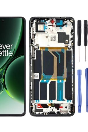 Per OnePlus Nord 3 CPH2491 CPH2493 AMOLED Schermo LCD originale Digitizer Assemblaggio completo con telaio