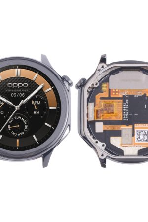 Per OPPO Watch X Schermo LCD e digitalizzatore assemblaggio completo con telaio, For OPPO Watch X (Black), For OPPO Watch X (Silver)