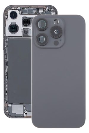 Per iPhone 16 Pro Cover posteriore in vetro originale per batteria con copriobiettivo della fotocamera + magnete MagSafe