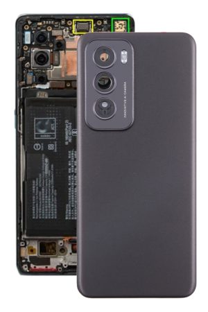 Per OPPO Reno12 Global Original Cover posteriore della batteria con copriobiettivo della fotocamera, For OPPO Reno12 Global