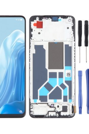 Schermo LCD OLED per OPPO Reno7 SE 5G Digitizer Assemblaggio completo con identificazione cornice / impronta digitale