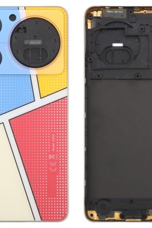 Per ZTE nubia Music Z2353 Cover posteriore in vetro per batteria con cornice centrale / Cover per obiettivo della fotocamera, For ZTE nubia Music(with Middle Frame)