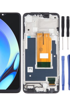 Schermo LCD OEM per assemblaggio completo di digitalizzatore con cornice, For Realme V30, For Realme C33 2023 RMX3627, For Realme 10T, For Realme C55, For Realme 10s, For Realme C33, For Realme 9i 5G, For Realme V20, For Realme C30, For Realme Q5 RMX34...