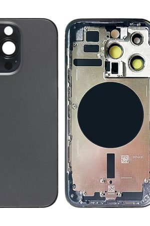 Per iPhone 14 Pro Cover posteriore batteria con tasti laterali e vassoio per carte, US Version, China Version, CE EU Version