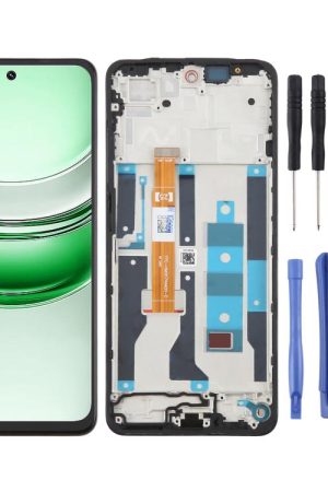 OEM LCD Screen Digitizer Full Assembly with Frame, For Realme 14x India, For Realme 14x RMX5020, For Realme C75 4G RMX3941, For Realme C65s, For Realme C65 5G, For Realme C61 4G RMX3939 RMX3930, For Realme Narzo N63 4G, For Realme C63 4G...