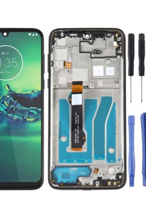 Schermo LCD e digitalizzatore assemblaggio completo con cornice per Motorola Moto G8 Plus XT2019 XT2019-2, For Motorola Moto G8 Plus