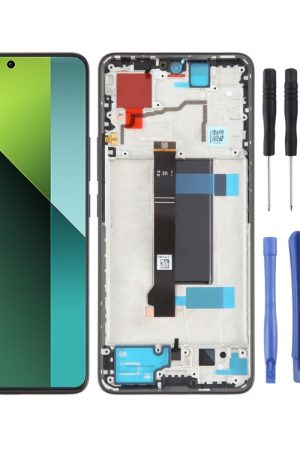 Per Xiaomi Redmi Note 13 Pro 5G digitalizzatore schermo LCD in materiale AMOLED originale assemblaggio completo con telaio, For Xiaomi Redmi Note 13 Pro 5G(Original)