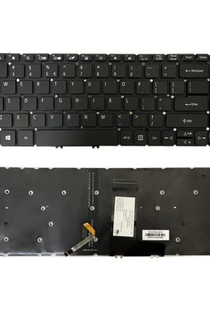 Tastiera per laptop retroilluminata versione USA, For Acer Swift 3 SF315-51, For Acer Swift 3 SF314-54