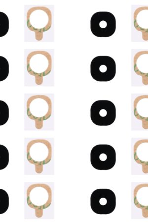 Per Galaxy J7 (2016) / J710 Copriobiettivo fotocamera posteriore da 10 pezzi con adesivo